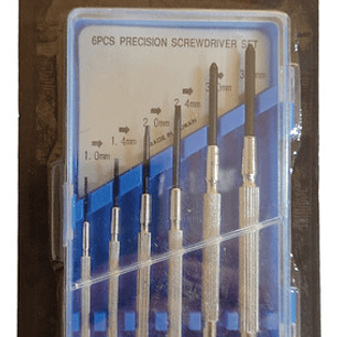 Juego Destornilladores Joyero 6pzs. 4 Planos 2 Cruz