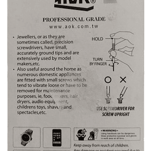 Juego Destornilladores Joyero 6pzs. 4 Planos 2 Cruz