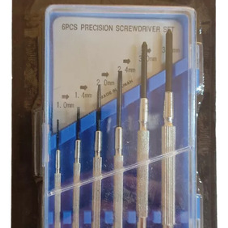 Juego Destornilladores Joyero 6pzs. 4 Planos 2 Cruz 3