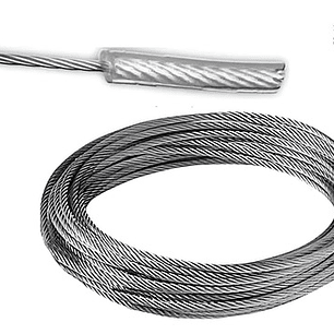Cable De Acero Galvanizado 10 Metros, 1-2mm