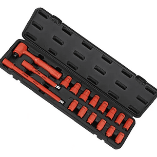 Juego Dados Aislados 3/8'' Poligonales 17 Piezas - Force