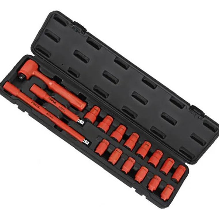 Juego Dados Aislados 3/8'' Poligonales 17 Piezas - Force 1