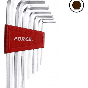 Juego Llaves Allen 1/16'' - 1/4'' De 7 Piezas (5076s) Force