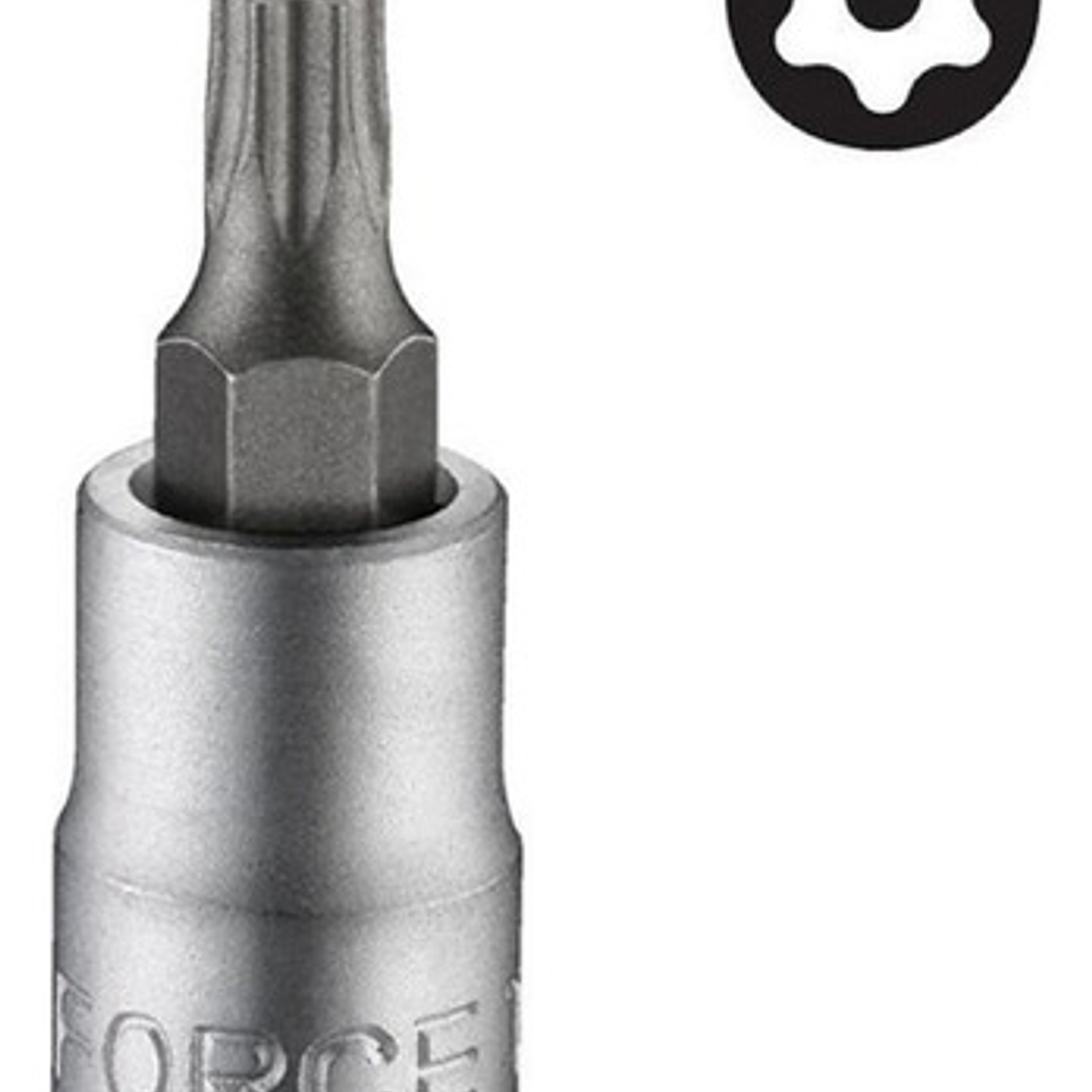 Dados Torx Perforados Individuales 1/4'' T8h - T40h Force 2