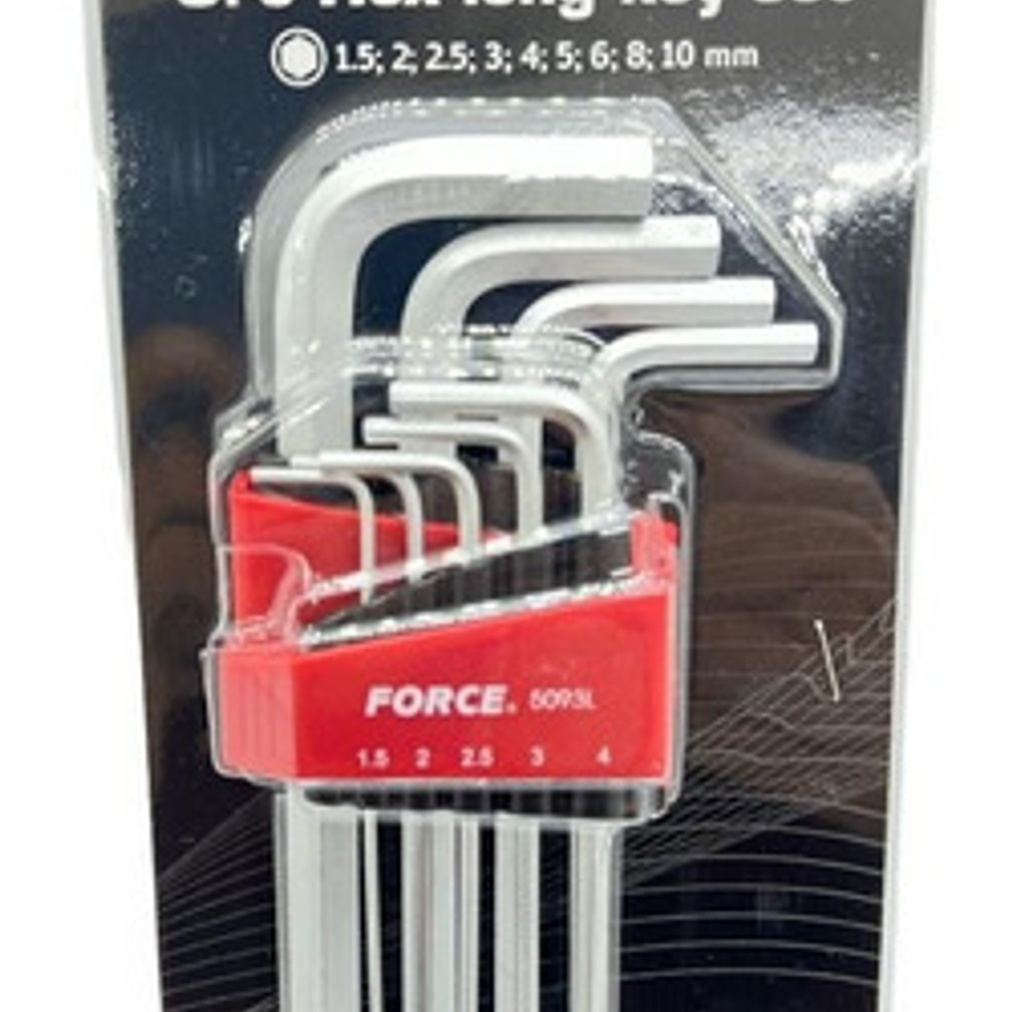 Juego De Llaves Allen 1.5-10 Mm. Larga (5093l), Force 2