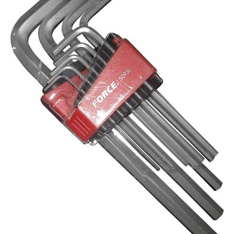 Juego De Llaves Allen 1.5-10 Mm. Larga (5093l), Force 3