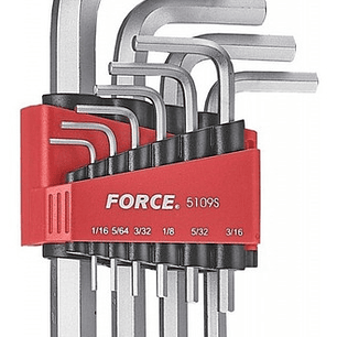 Juego De Llaves Allen 1/16 - 1/2 10 Pzas. Force 5109s