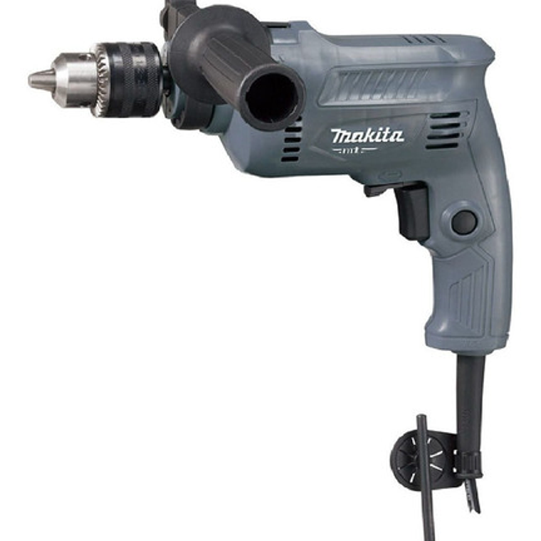 Taladro Percutor Atornillador Eléctrico De 16mm Makita M0801kg 500w + Accesorio Con Maletín De Transporte 1