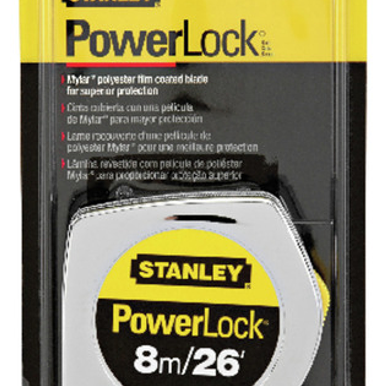 Huincha 8.0 Mts. X 1'' (33-428s) Stanley 3