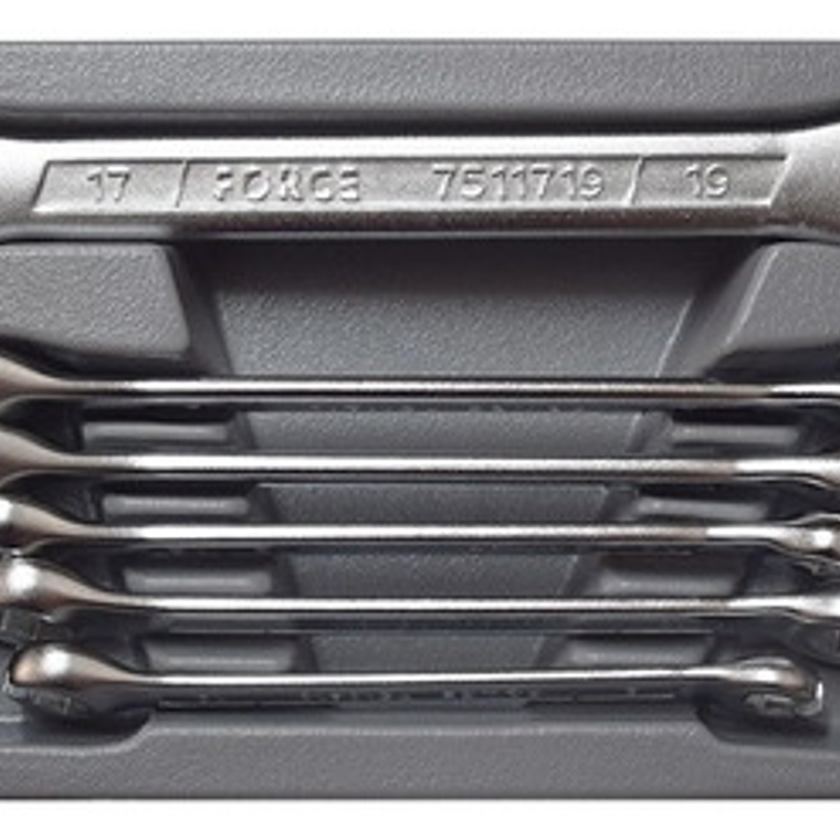 Juego Llaves Nipleras 5/16`` -3/4`` 6 Piezas (5066s), Force 1