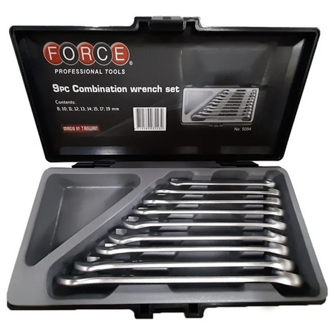Juego De Llaves Punta Corona 8-19mm 9 Piezas (5094), Force 1