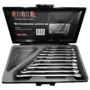 Juego De Llaves Punta Corona 8-19mm 9 Piezas (5094), Force