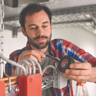 Pack 5 Cintas Aislante Tesa Negra 10m X 18mm