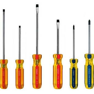 Jgo. Destornilladores 6 Pz. R/a (2+/4 -) (stht69170) Stanley