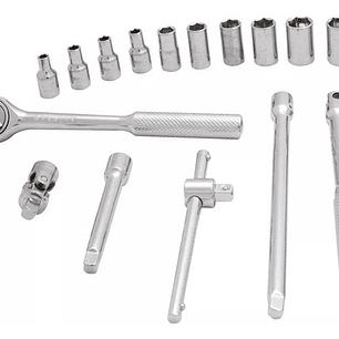 Juego Dados []1/4'' 5/32-1/2'' 17 Piezas (86-118) Stanley