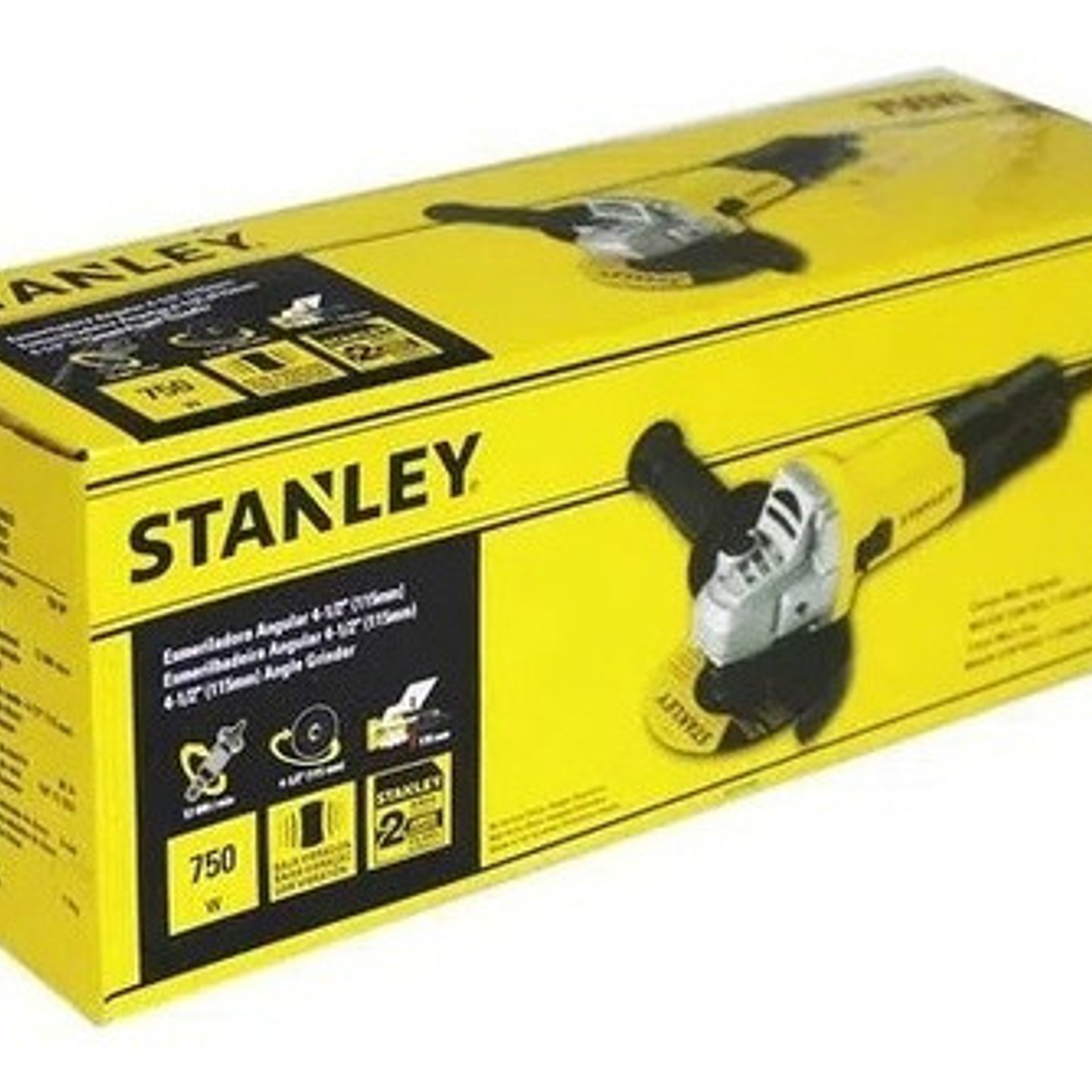 Esmerilhadeira Angular 4-1/2 (115 Mm) 750 W Sg7115 Stanley 220 V 10