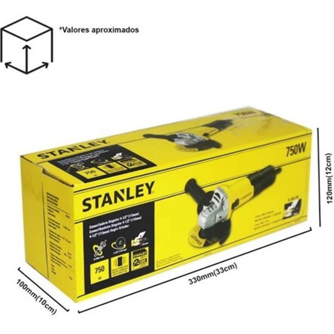 Esmerilhadeira Angular 4-1/2 (115 Mm) 750 W Sg7115 Stanley 220 V 11