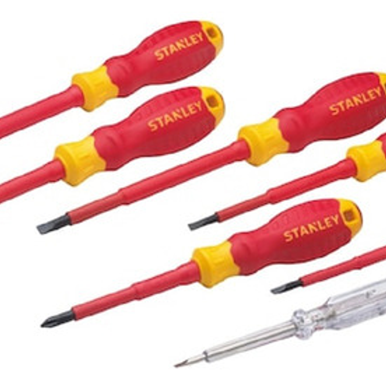 Jgo. Destornilladores Aislados 1000v. (stmt60175-la) Stanley 2