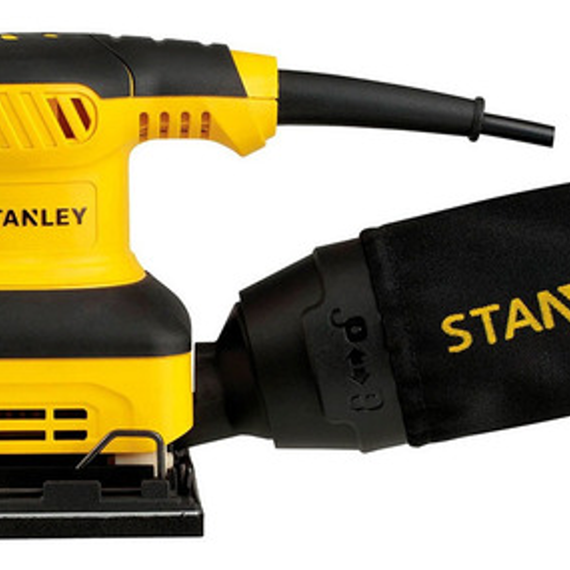 Lijadora Profesional Orbital Stanley Ss24 Con Sistema Velcro Amarilla 50hz 240w 1