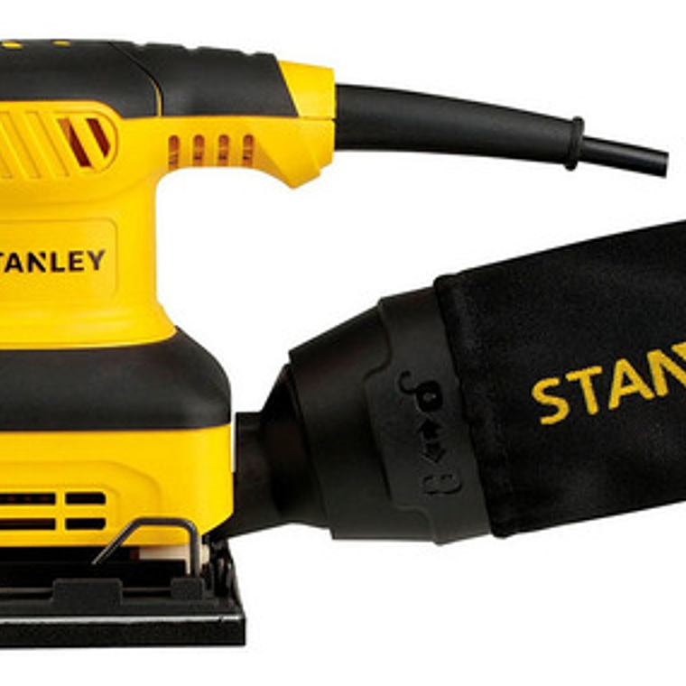 Lijadora Profesional Orbital Stanley Ss24 Con Sistema Velcro Amarilla 50hz 240w 1
