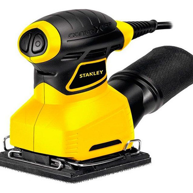 Lijadora Profesional Orbital Stanley Ss24 Con Sistema Velcro Amarilla 50hz 240w 3