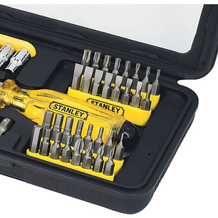 Jgo. Dados/puntas 47 Pzs. C/dest.autom. (68-736) Stanley