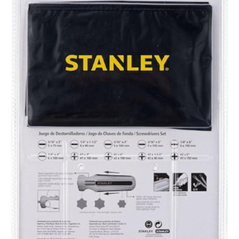 Juego Destornilladores 10 Pzs. R/a (stht69172) Stanley 2