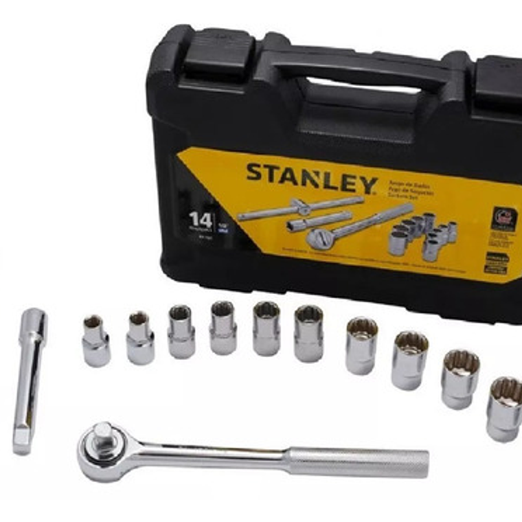 Juego Dados []1/2'' 10-22 Mm., 14 Pzas. (86-501) Stanley 1