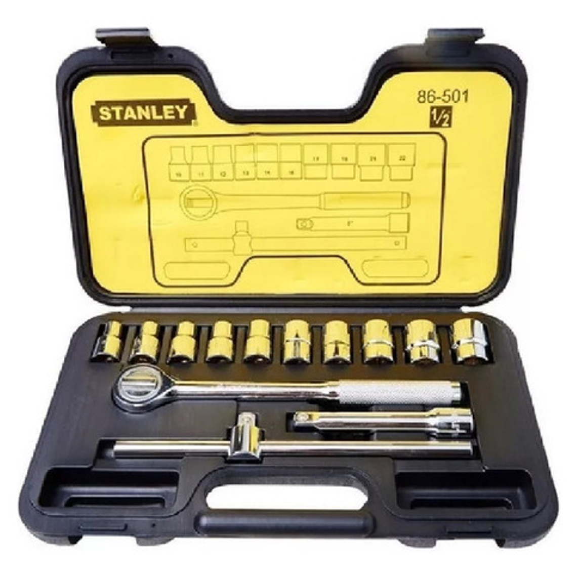 Juego Dados []1/2'' 10-22 Mm., 14 Pzas. (86-501) Stanley 4