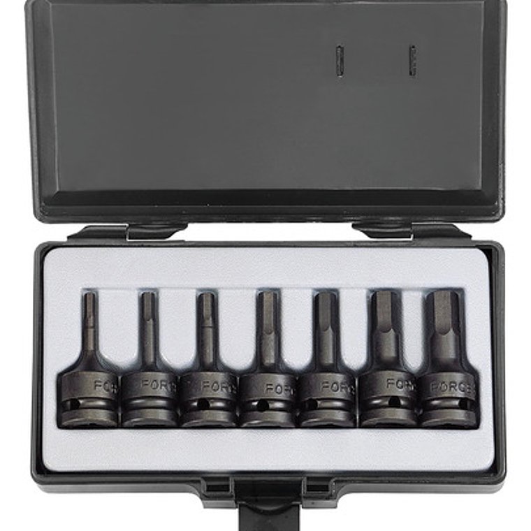 Juego De Dados Impacto 1/2'' Allen De 7 Piezas (4077) Force 1