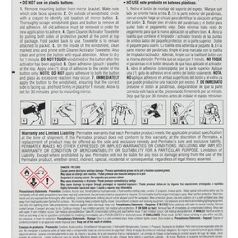 Adhesivo Para Retrovisores De Autos (81844) - Permatex 3