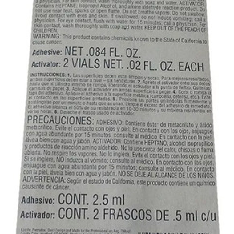 Adhesivo Para Accesorios De Auto Alta Resistencia - Permatex 2