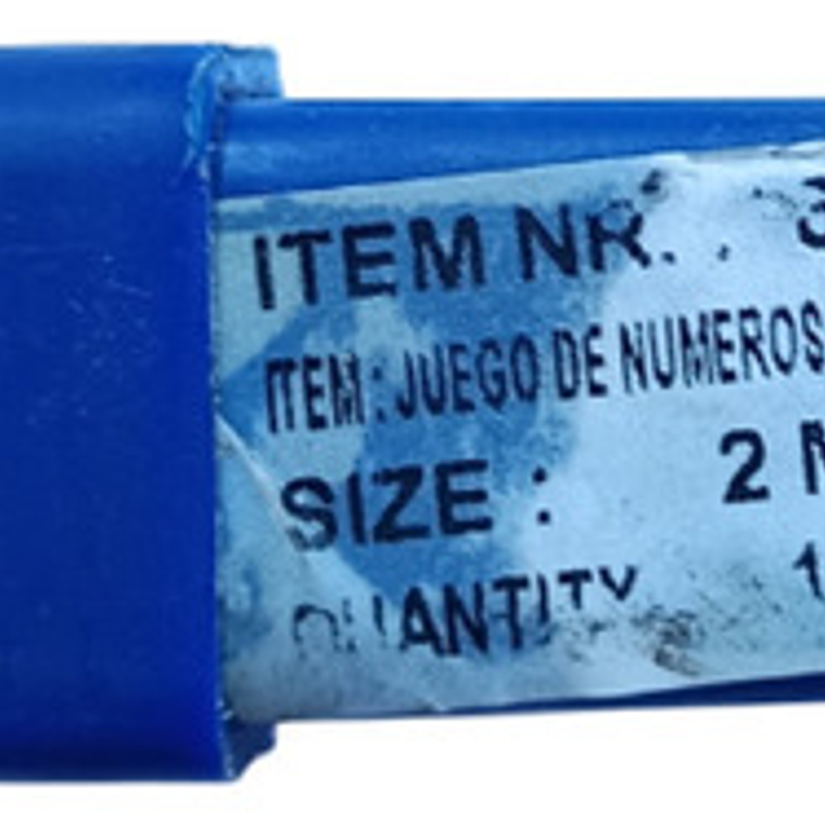 Juego Numeros De Golpe De 2mm - 3mm 4