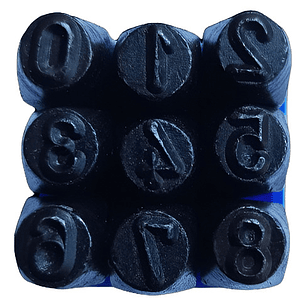 Juego De Numeros De Golpe 6 Mm - India