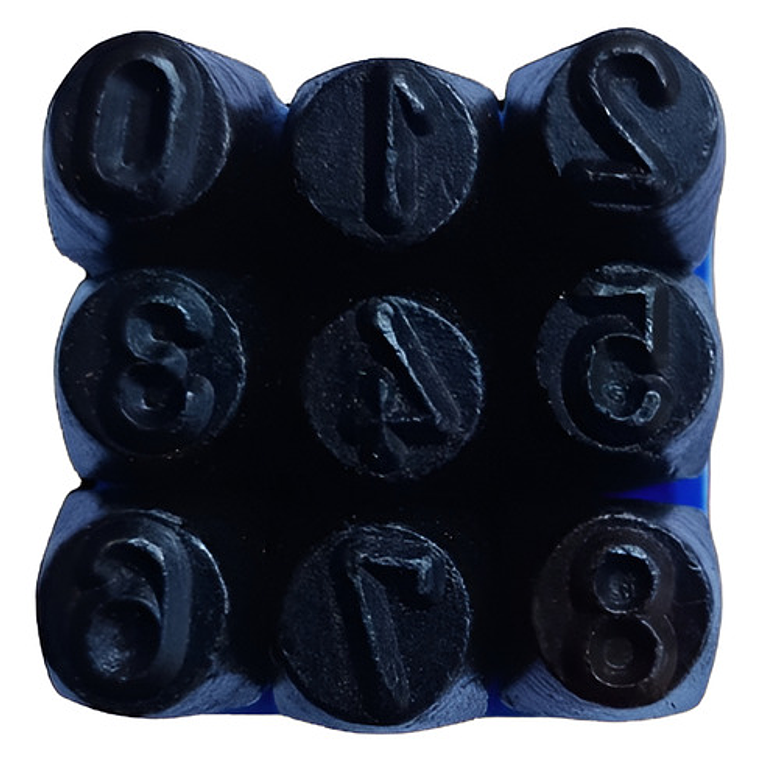 Juego De Numeros De Golpe 6 Mm - India 2