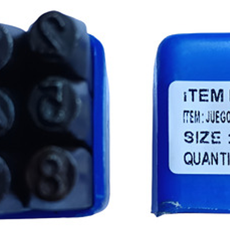 Juego De Numeros De Golpe 6 Mm - India 3
