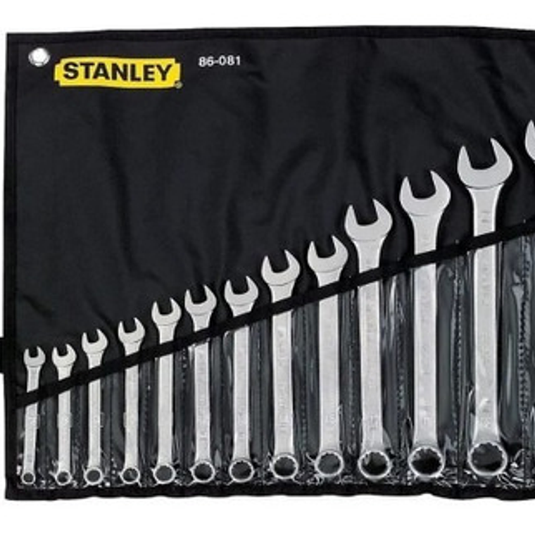Paño De Llaves Combinadas Stanley De 14 Pz En Mm Ref 86081 1