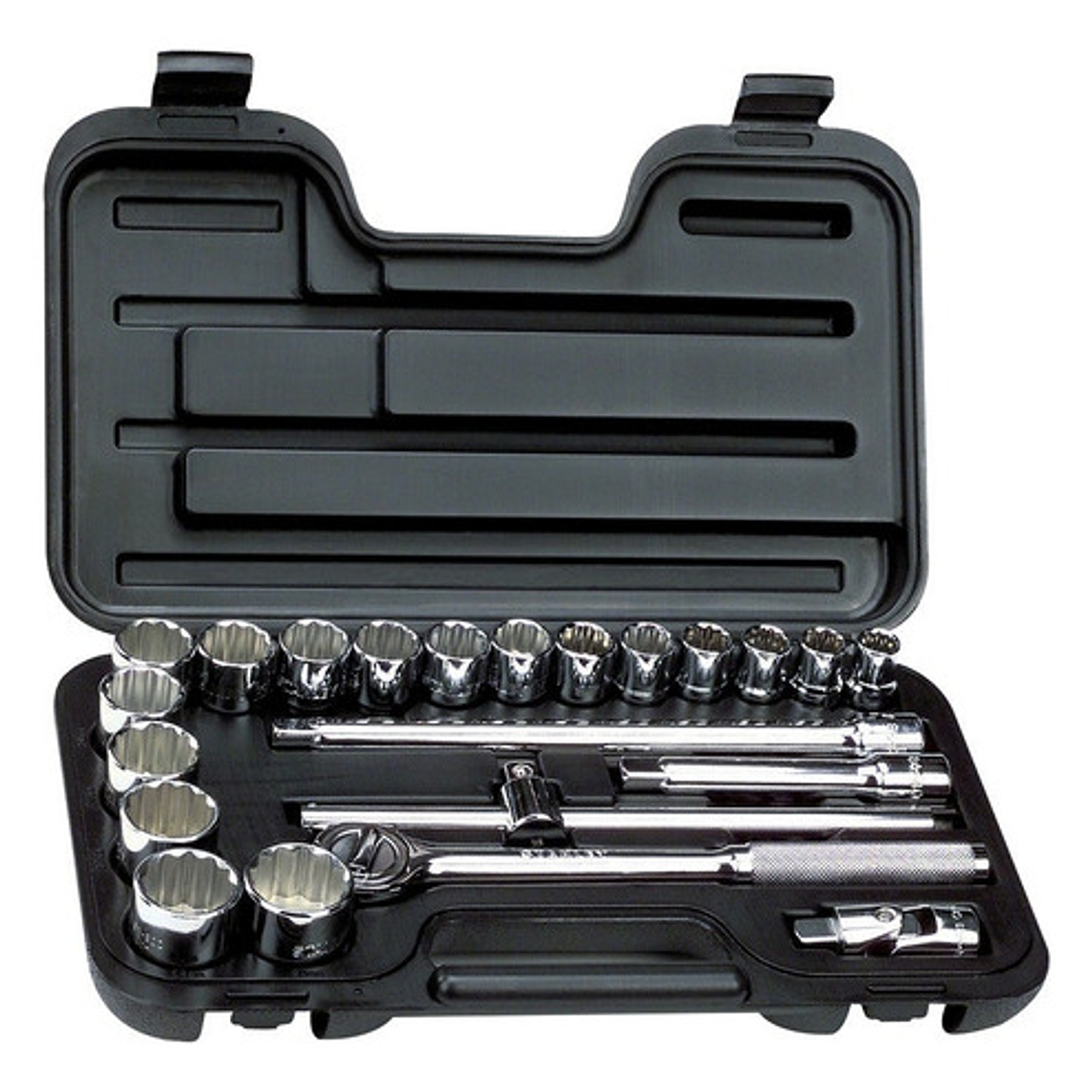 Jgo. Dados []1/2'' 12-30 Mm., 23 Pzas. (86-531) Stanley 1