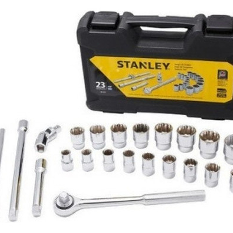 Jgo. Dados []1/2'' 12-30 Mm., 23 Pzas. (86-531) Stanley 2