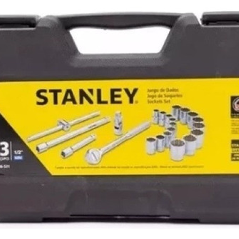 Jgo. Dados []1/2'' 12-30 Mm., 23 Pzas. (86-531) Stanley 4