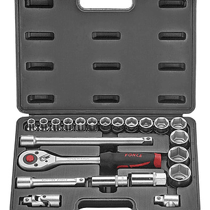 Juego Dados De 1/2'' Hex. 10-32mm 22 Piezas (4223) Force Color Imagen