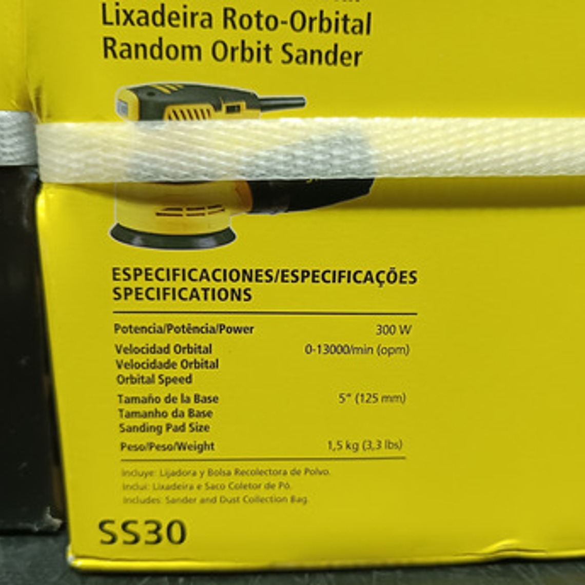 Lijadora Roto-orbital 5'' C/recolector (ss30) Stanley 7
