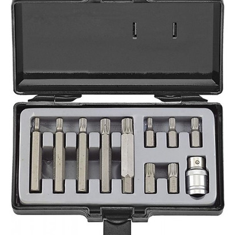 Juego Puntas Imbus De 11 Piezas M5 - M12 (4112) Force 1