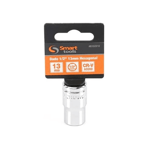 Dado Corto 1/2'' De 13mm Hexagonal - Smart Tools Color Plateado