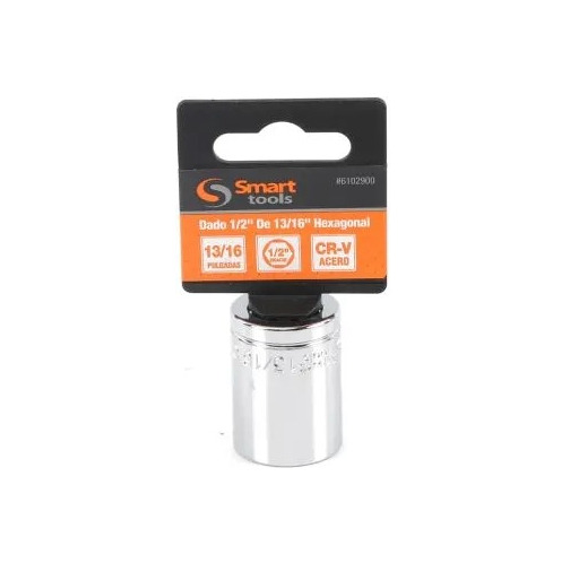 Dado Corto 1/2'' De 13/16'' Hexagonal - Smart Tools Color Plateado 2