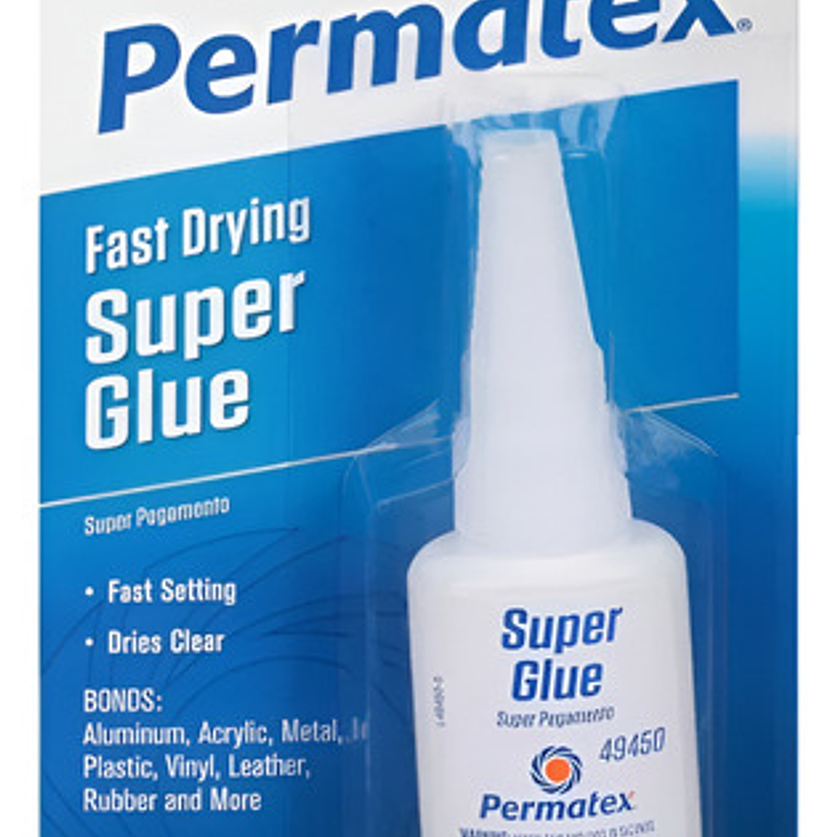 Super Glue Adhesivo Instantáneo 494 28gr (49450) Permatex Color Trnsparente 1