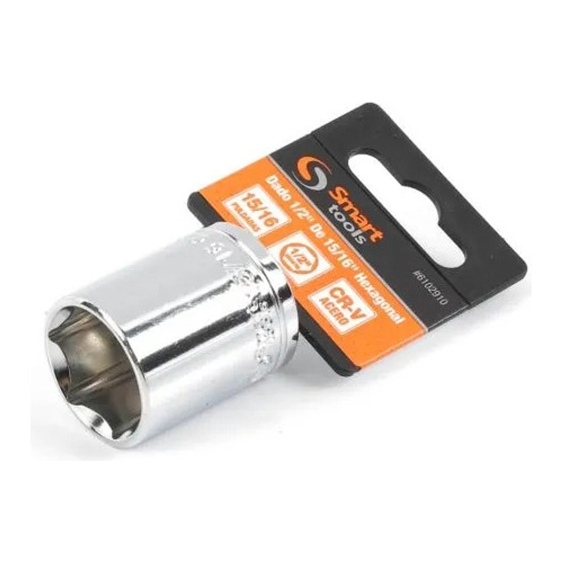 Dado Corto 1/2'' De 15/16'' Hexagonal - Smart Tools Color Plateado 1