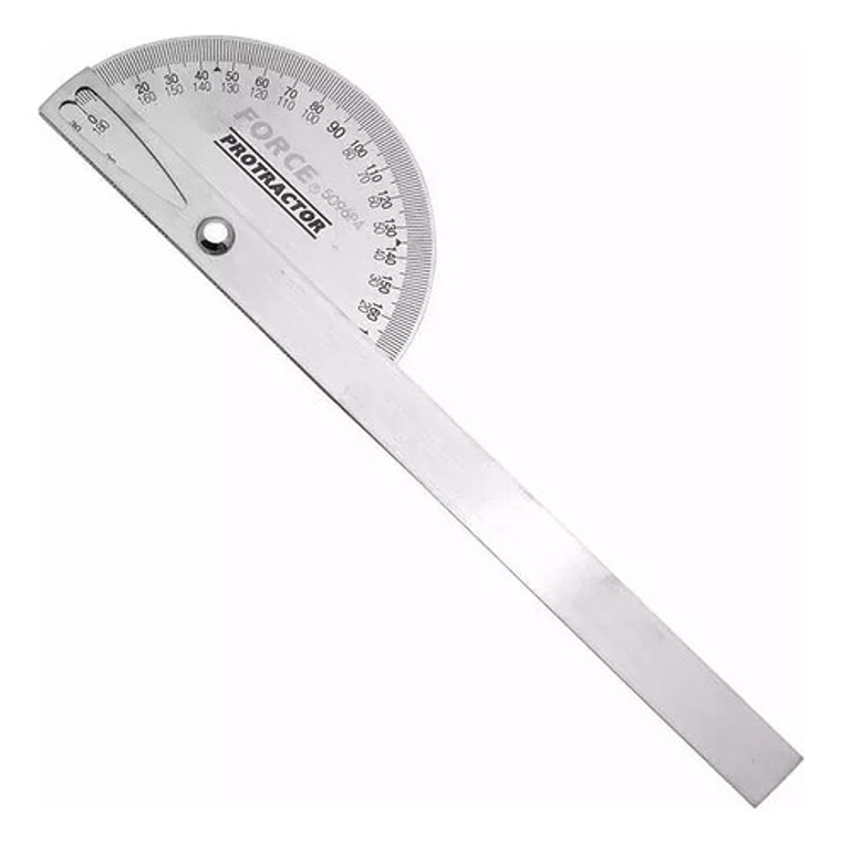 Transportador De Angulos Acero Inoxidable (5096p4) - Force 1