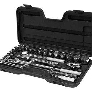 Juego Dados []1/2'' 1/4-1.1/4'' 27 Pzas. (86-505) Stanley