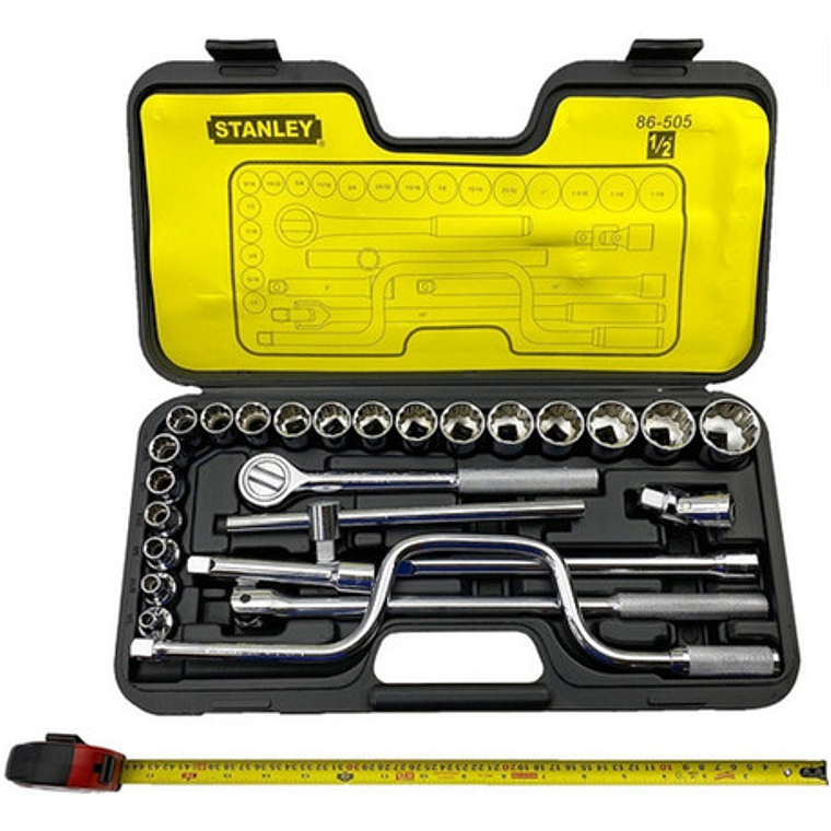Juego Dados []1/2'' 1/4-1.1/4'' 27 Pzas. (86-505) Stanley 2